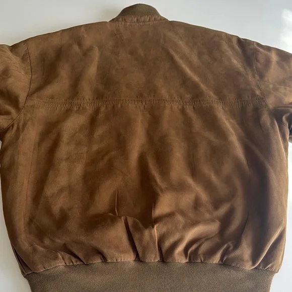 Vintage Geoffrey Beene Men's Brown Suede Jacket